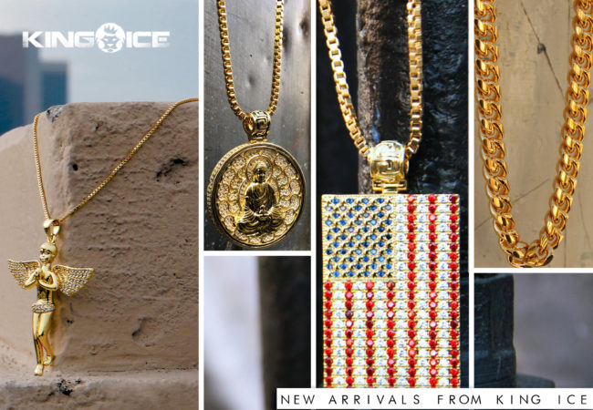 King ice photo showing necklace pieces